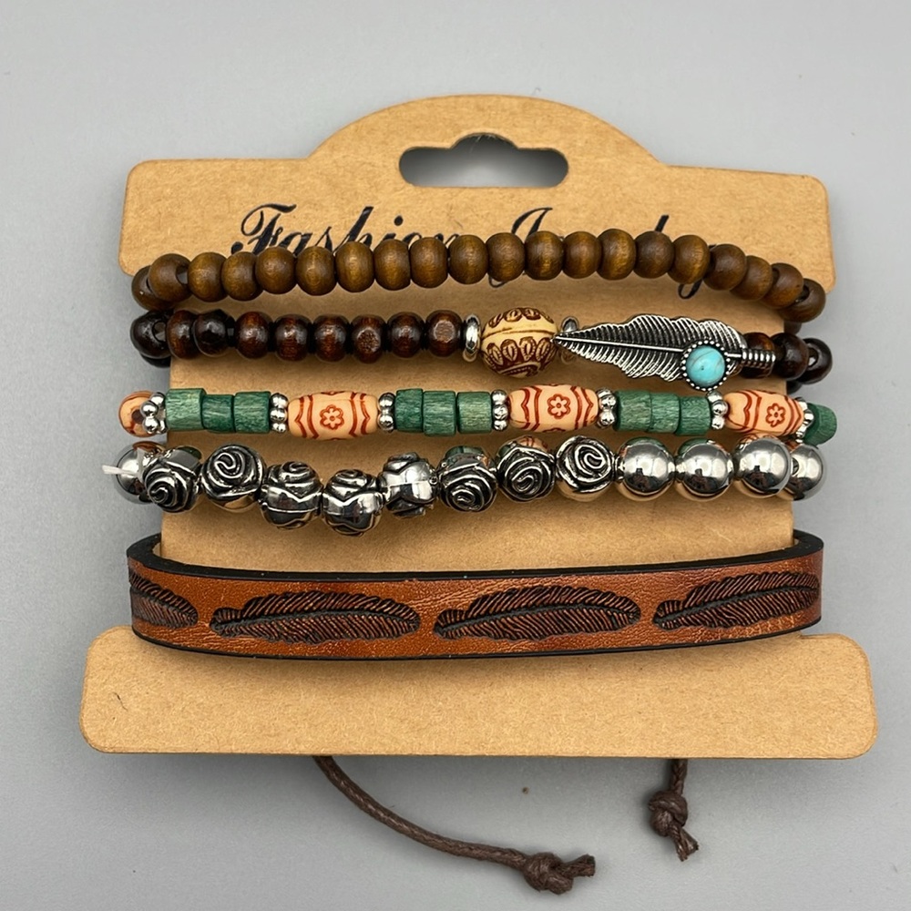 Bohemian Multi-Layer Bracelet Set - Picture 3 of 4